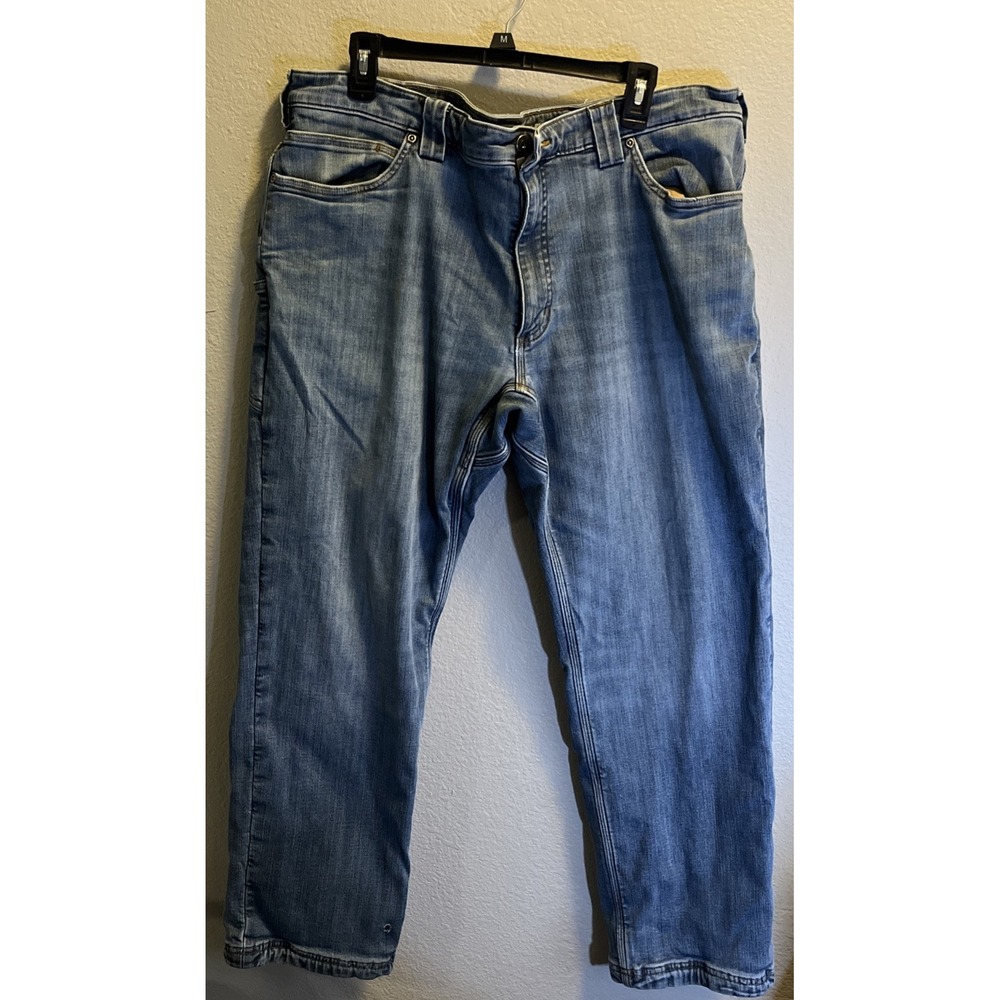 Duluth Trading Jeans Mens 40x30 Relaxed Fit Flannel Lined Ballroom Double Flex